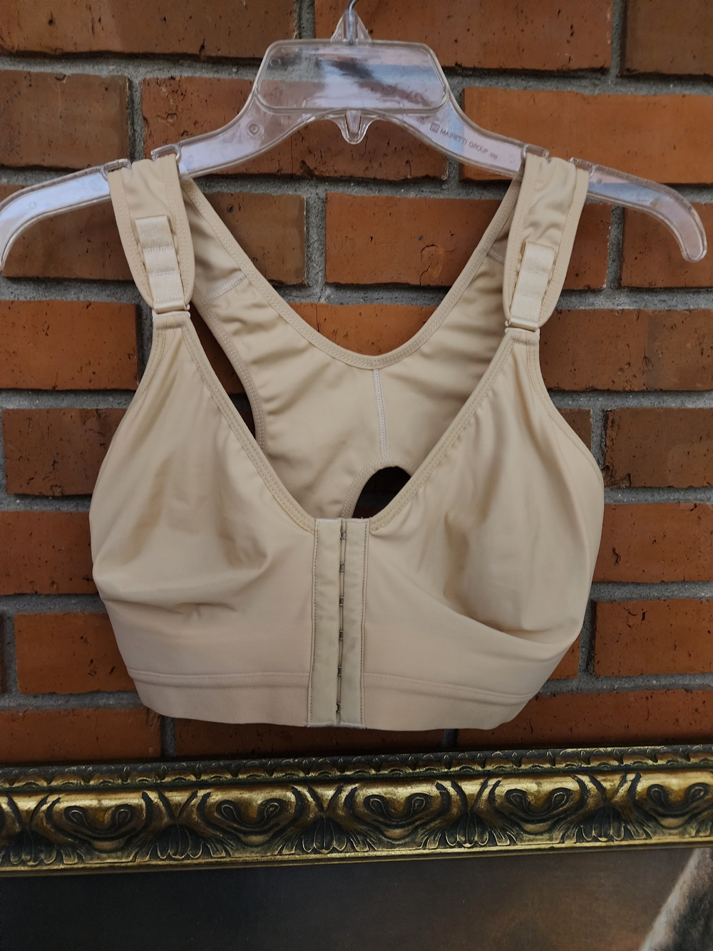 Everyday Comfort Front-Closure Support Bra - Beige